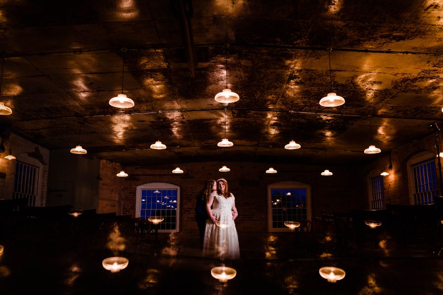 Gothic glamour wedding shoot at the National Justice Museum, Nottingham